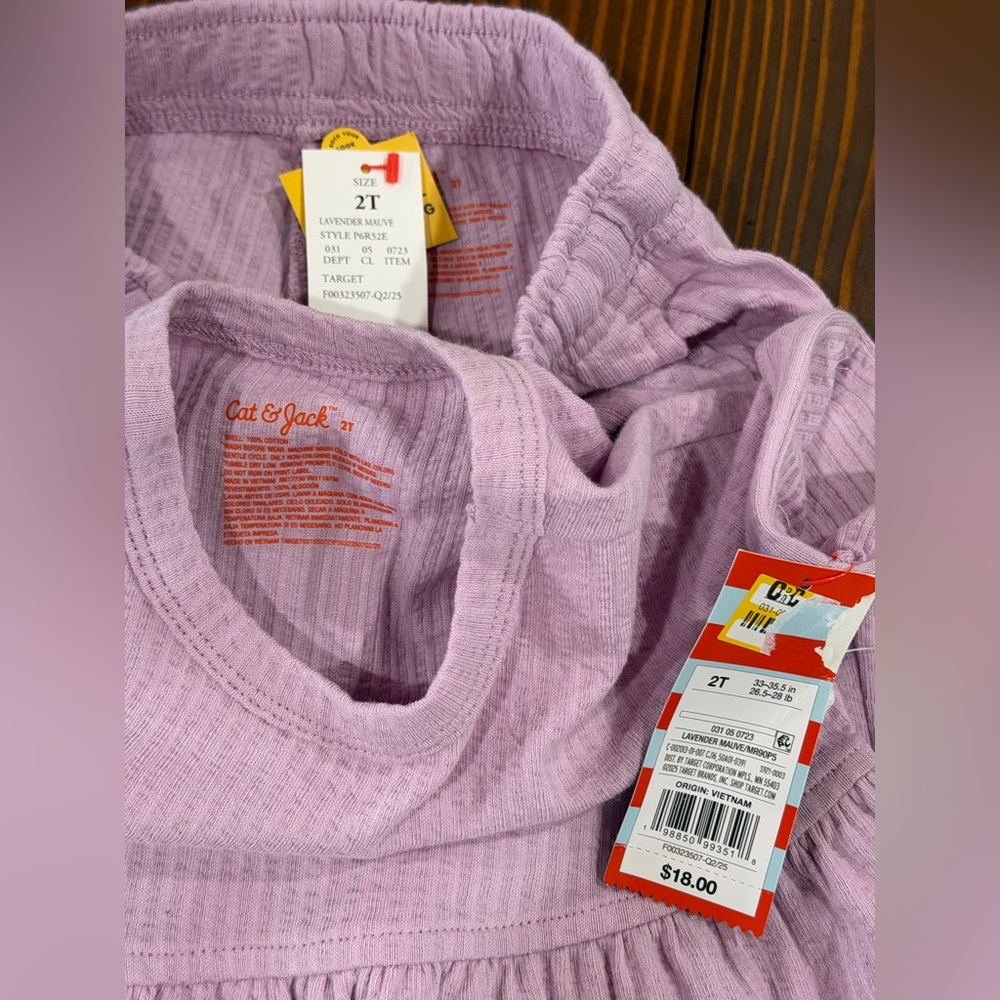 NWT Cat & Jack 2 piece set Girls 2t - Picture 2 of 3